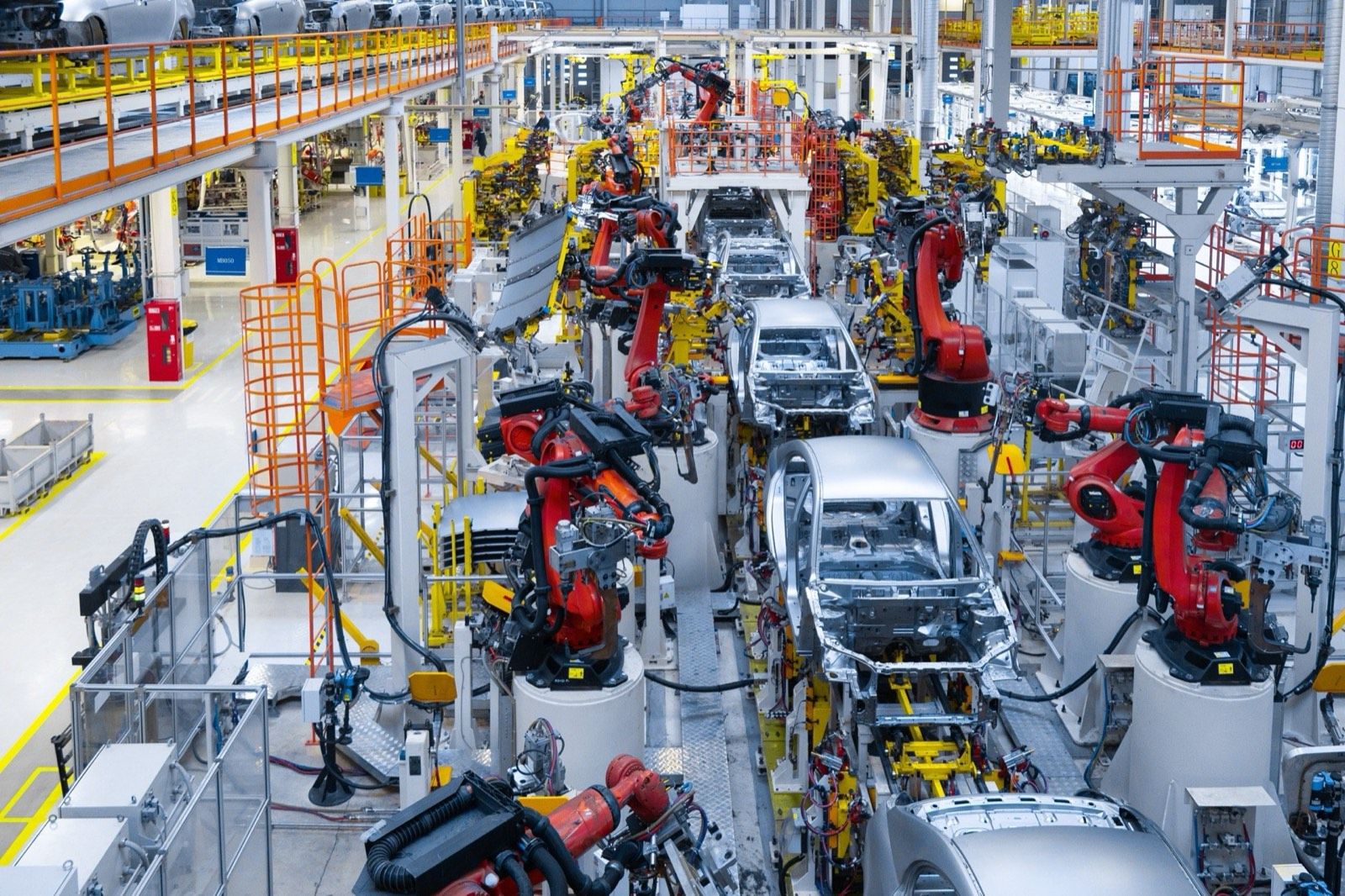 Automotive production line robotics and control systems